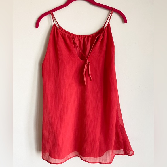 Banana Republic Ruffle Halter Top, Salmon color, Size M - Picture 4 of 7